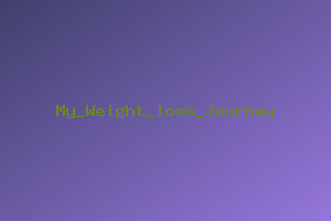 my weight loss journey preview